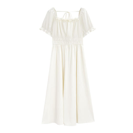 IEF/爱依服2025连衣裙夏季 法式成熟优雅温柔风通勤连衣中裙D41533-X- 商品图5