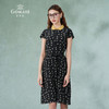 乔万尼夏季真丝连衣裙气质修身显瘦短袖桑蚕丝中长裙ES2E169 商品缩略图1