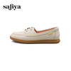 Safiya/索菲娅2025百搭一脚蹬真皮软底浅口休闲单鞋SFD1112153 商品缩略图3