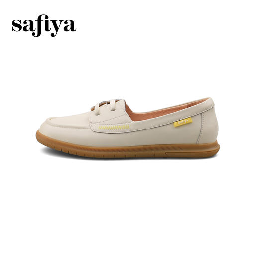 Safiya/索菲娅2025百搭一脚蹬真皮软底浅口休闲单鞋SFD1112153 商品图3