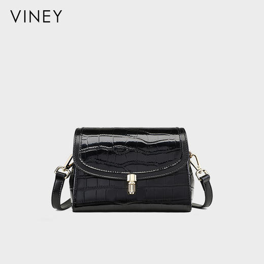 牛皮鳄鱼纹小包 | VINEY 斜挎包包2025新款夏天单肩高级感小众轻奢女包 商品图5