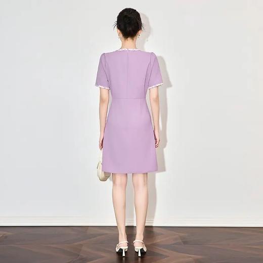 【高货wl】全新升级【铂金会员266/天猫359/差价93】(12522) 洛诗琳名媛气质小香风连衣裙女春拼接修身高级感时尚A字裙 商品图1