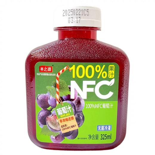 325ml丰之源100% NFC 苹果汁/橙混合汁/桃汁/葡萄汁 100% NFC果汁  0防腐剂 0人工色素 商品图4