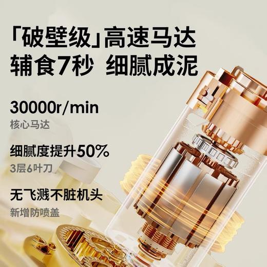 小白熊宝宝辅食机料理机HL6057小型多功能搅拌蒸煮一体米糊研磨器 商品图2