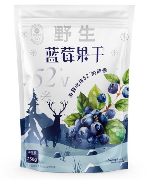 塔哈尔河有机野生蓝莓果干250g 商品图0
