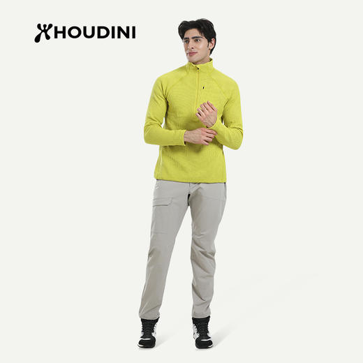 HOUDINI胡丁尼Pace Flow疾速男网眼透气立领抓绒衣外套 830047 商品图1