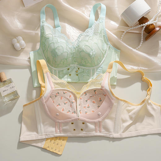 【圣迪班尼-水晶木瓜】新款调整型收副乳文胸透气洞洞杯内衣 23616 商品图8