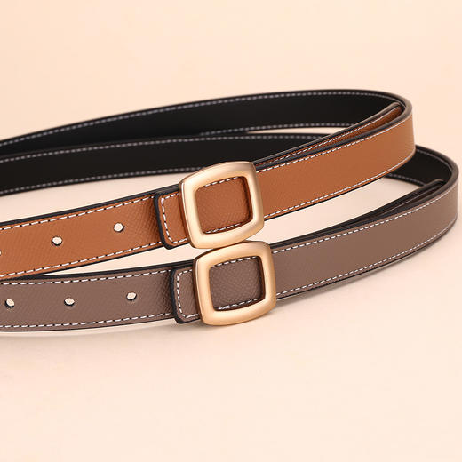 「几十款可选！真皮材质」皮带女士牛皮2025女士韩版腰带女装饰时尚潮流高级感配饰 商品图2
