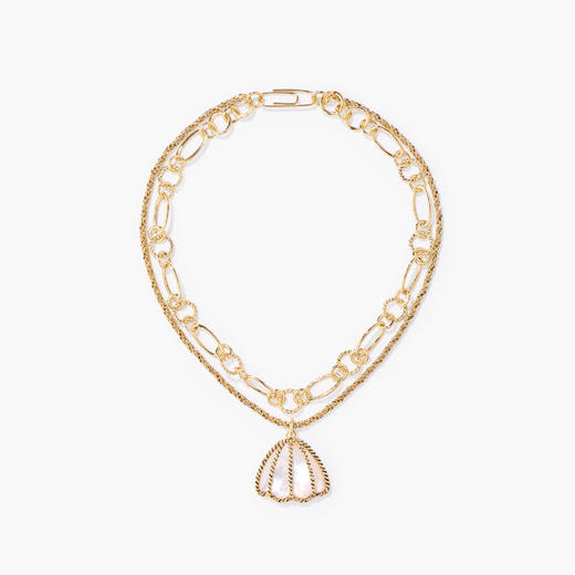 订购8周到｜Aurélie Bidermann-Aquarama-贝壳 双层 项链［法国设计师］ 商品图0