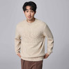 墨麦客男装扭花圆领针织衫男士2024年冬季新款宽松休闲套头毛衣男 商品缩略图2
