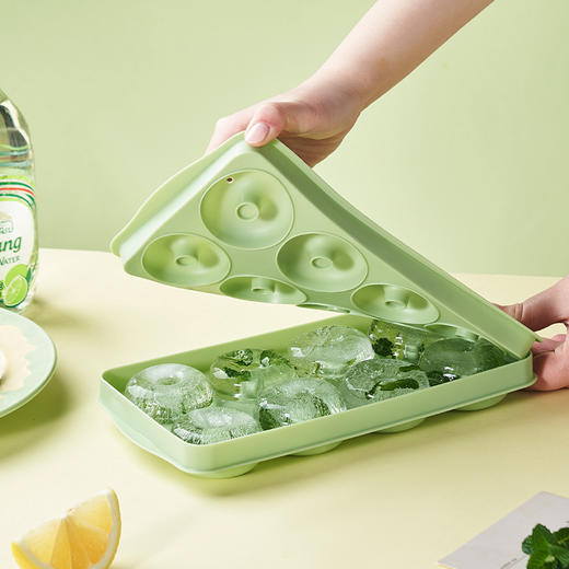 【创意甜甜圈冰块模具】冰膜冰格制冰盒 厨房家用制冰膜具 辅食冷冻磨具  商品图2