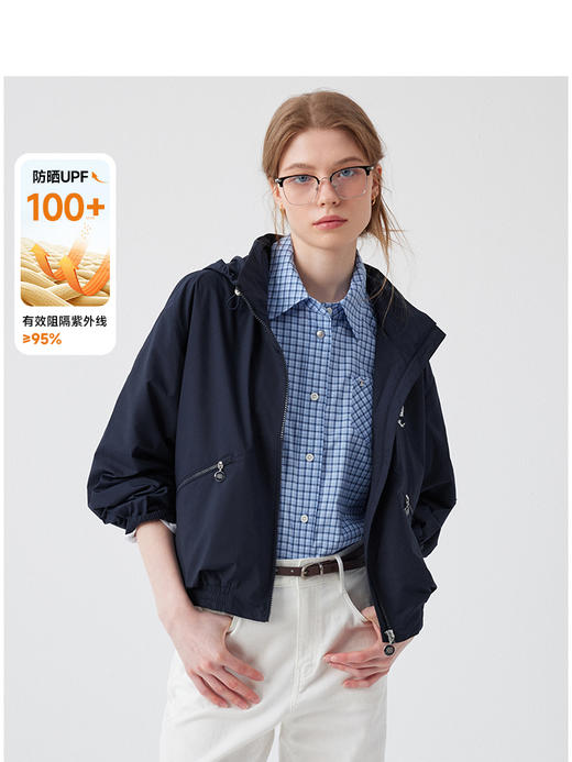 Teenie Weenie小熊字母连帽外套女夏季女外套TTJJ252402W 商品图0
