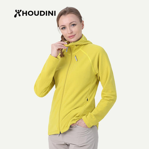 HOUDINI胡丁尼 Aero Houdi 航天户外女运动连帽抓绒衣外套 830037 商品图0