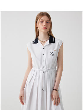 Teenie Weenie小熊字母连衣裙女夏季女长裙TTOW252402W