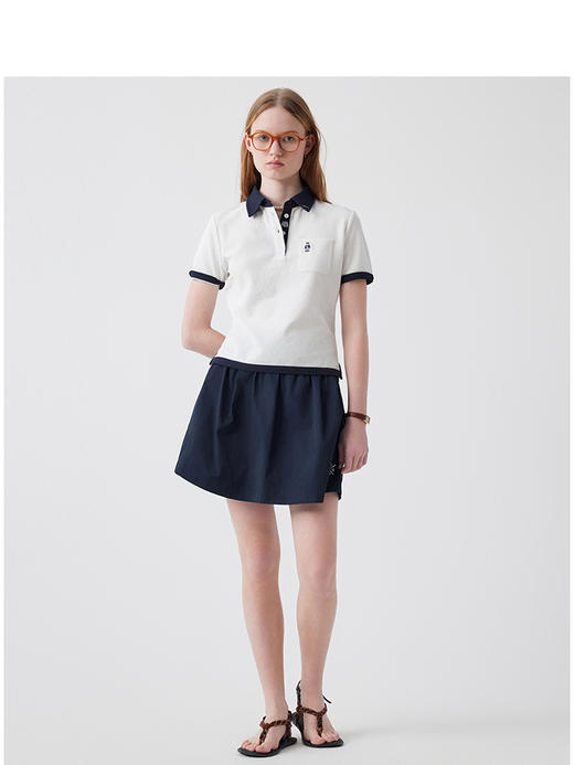 Teenie Weenie小熊卡通POLO衫T恤女夏季女t恤TTHA252407W 商品图2