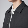 墨麦客男装斜纹肌理中长款风衣男2024秋季新款男士翻领外套81227 商品缩略图2