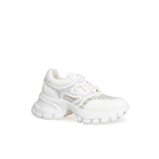 豪麟名鞋奥莱迪嘉女鞋时尚老爹鞋牛皮革DJXXO51WX212白色  原价1960元 商品图0