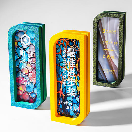 2025新款创意高档大气水晶奖杯定制定做优秀员工团队年会高端奖牌 商品图8
