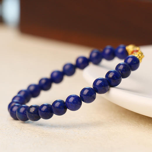 董易奇天然青金石手链男女款招财转运南红手串情侣串珠饰品 商品图1