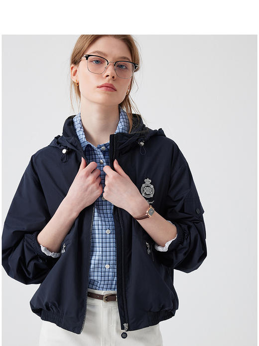 Teenie Weenie小熊字母连帽外套女夏季女外套TTJJ252402W 商品图3