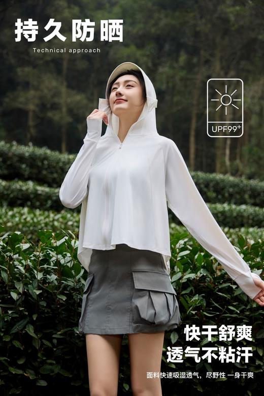 新款带口罩女防晒衣防紫外线透气冰丝衫长袖薄外套T13斗篷款防晒衣夏日必备 商品图2