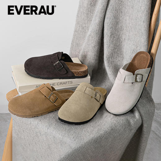 EVERAU经典沙滩休闲半包男女同款拖鞋EA5048 商品图0