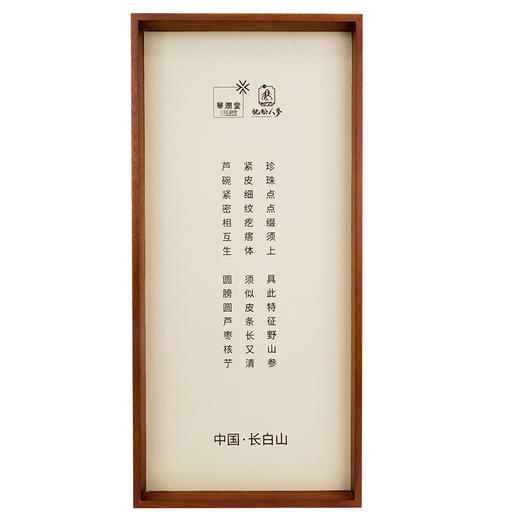 【央企品牌】华润野山参  一等(20年参) 商品图4