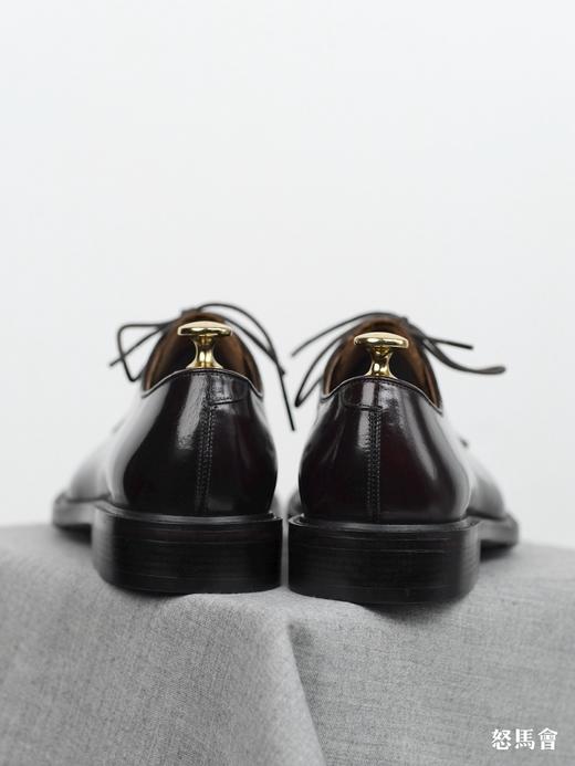 手工固特异意大利仿马臀皮手工擦色深酒红德比鞋（Alden楦型） 商品图4