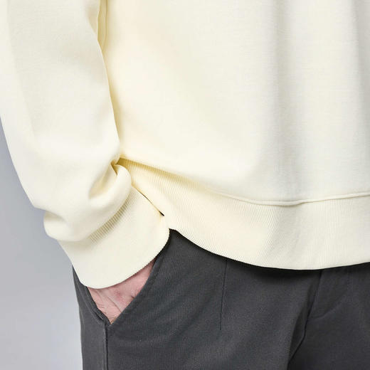 墨麦客男装撞色拼接男士休闲圆领卫衣2024秋季新款重磅肌理上衣男 商品图3