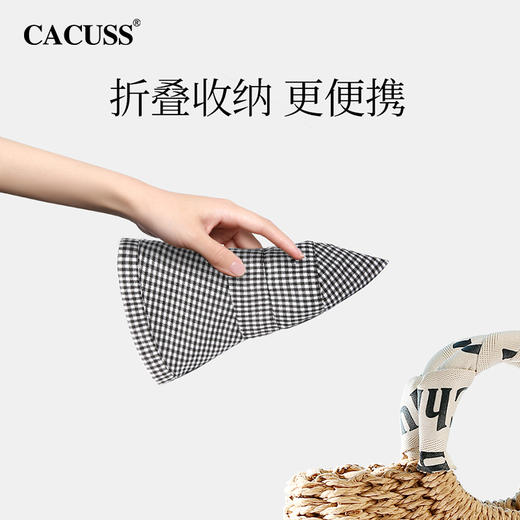 【CACUSS防晒】千鸟格明星同款渔夫帽 UPF50+ 大帽檐防晒帽 柔软舒适透气 可折叠收纳 户外遮阳帽 商品图5