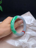 612535，57.5辣绿正圈手镯，清新白底色。一大截辣绿色 商品缩略图5