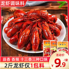 【多口味可选】小龙虾调料十三香蒜香香辣160g/袋 烹饪便捷  越吃越上瘾