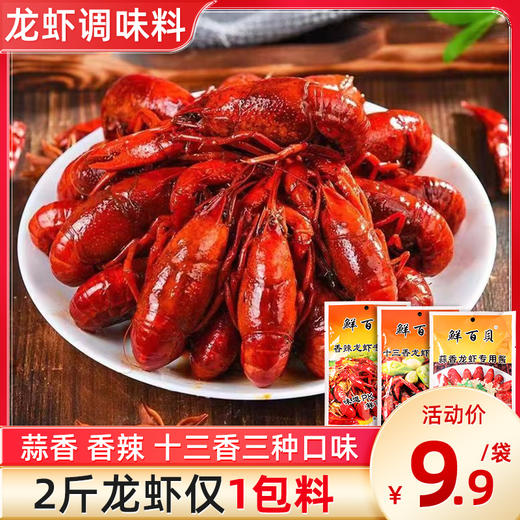 【多口味可选】小龙虾调料十三香蒜香香辣160g/袋 烹饪便捷  越吃越上瘾 商品图0