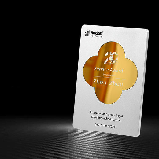 镜面铝片授权牌 商品图1