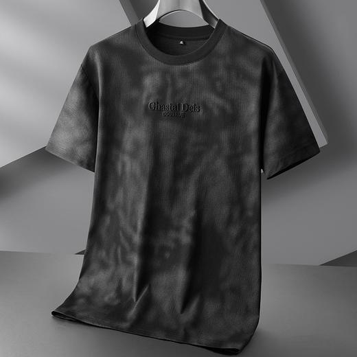 【丝光棉】【DPF】大依优型大码短袖T恤时尚休闲做旧半袖大码上衣夏季肥佬宽松圆领百搭男士 商品图1