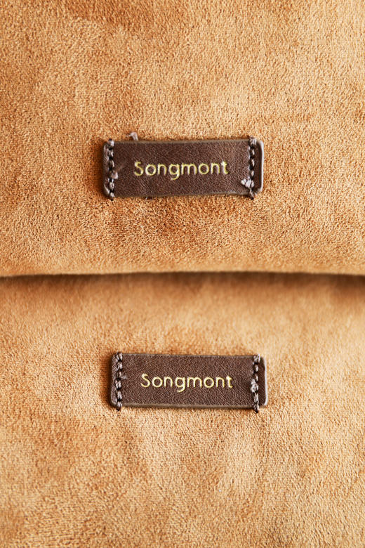 澳洲小牛皮+麂皮拼接，烦尽经文驼包。大容量牛皮托特包包C032766 商品图3