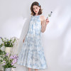 【海盐度假风】重工流苏晕染挂脖连衣裙女春夏宽松长裙V0050628 商品缩略图3