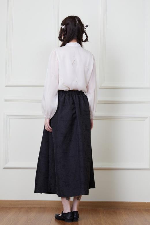 Le Malene 国风提花暗纹百褶半裙 20030 商品图5