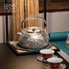 臻宝堂银壶999纯银烧水壶足银纯手工一张打游龙煮茶壶高端银茶具 商品缩略图3