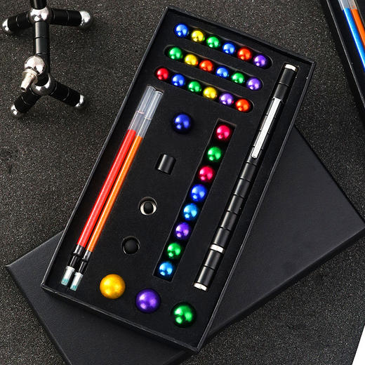 黑科技指尖解压金属磁力笔 网红百变神奇笔商务签字笔套装 商品图2