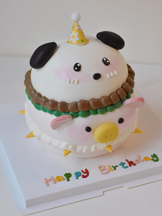 怕恰猪堡叠叠乐 - 戚风水果生日蛋糕 商品图3