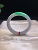 612533，56.5飘阳绿手镯，清新白底青，带一截阳绿色，干净清爽 商品缩略图1