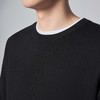 墨麦客男装黑色圆领套头羊毛衫男士2024秋季新款基础休闲针织衫男 商品缩略图2