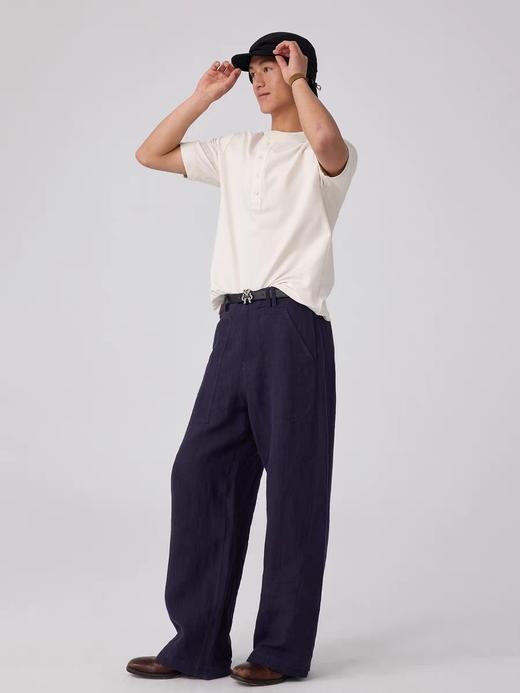 Simple Project/K2521/亚麻五袋直筒长裤 商品图3