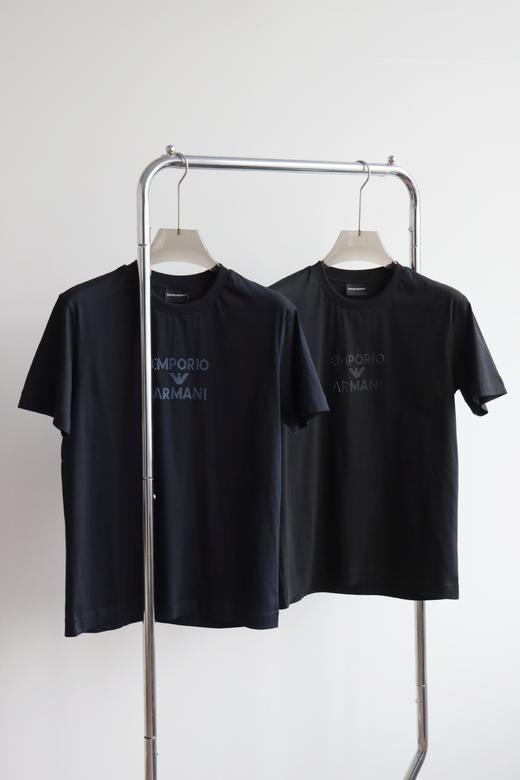 E@ 丝光棉 立体字母压花 圆领短袖T恤 TX416 商品图2