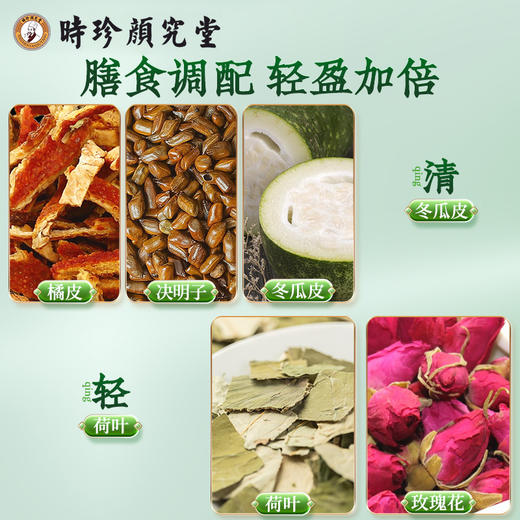 时珍颜究堂冬瓜荷叶玫瑰茶 无惧油腻 轻松畅饮 商品图2