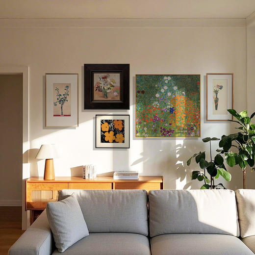 伽罗 JALO 印象派挂画-《玫瑰与银莲花》-下单后2个工作日内发货 商品图5