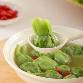 缤纷素捞小馄饨 （荠菜香菇鲜汤小馄饨&芹菜香干鲜汤小馄饨）