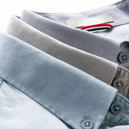 【含莱赛尔】圣得西长袖衬衫男2025年春季新款易打理多色简约男装2522954003A 商品图2