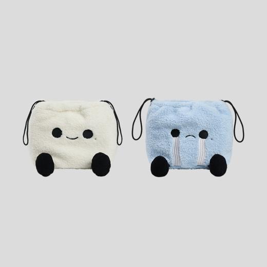 GOODBAI GOODEES 表情刺绣毛绒收纳包 商品图0